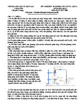 Đề khảo sát học sinh giỏi lần 1 môn Hóa học Khối 9 - Năm học 2017-2018 - Phòng GD & ĐT Phúc Yên